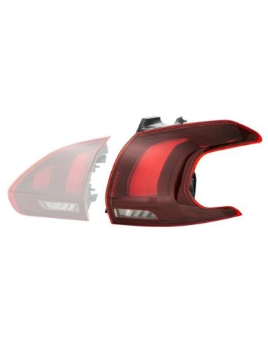 Fanale faro posteriore destro Esterno A Led per Peugeot 2008 2016 in poi hella Illuminazione