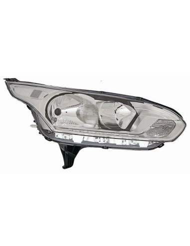Right Headlight H7-H15 for Transit-Tourneo Connect 2015 - Chrome Aftermarket Lighting