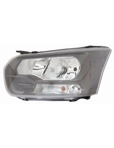 Headlight right front headlight H7-H15 for Ford Transit 2013 onwards black Aftermarket Lighting
