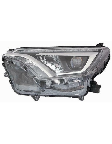 Faro proiettore anteriore sinistro Led per Toyota Rav 4 2016 in poi nero Aftermarket Illuminazione