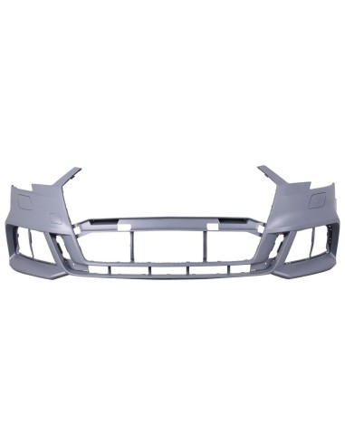 Front bumper primer with headlight washer holes for Audi A3 5P 2016 onwards S-Line Aftermarket Bumpers and accessories