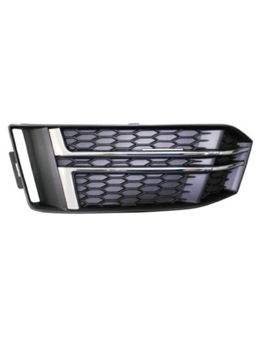 Grid front bumper right with chrome trim for A4 2015 - S-Line Aftermarket Bumpers and accessories