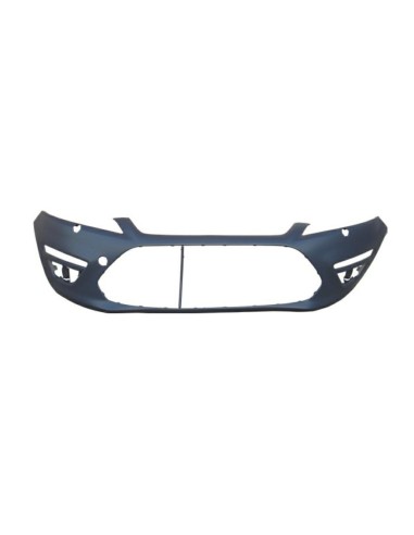 Front bumper primer with Drl Headlight Washers for Ford Mondeo 2010 to 2014 Aftermarket Bumpers and accessories