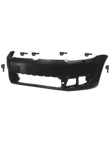 Front bumper with headlight washer holes complete with 6 sensors for VW Touran 2010 - Aftermarket Bumpers and accessories