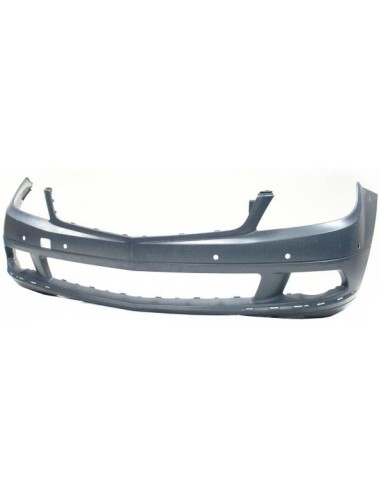 Front bumper class C W204 2007- elegance avantgarde with holes sensors park Aftermarket Bumpers and accessories