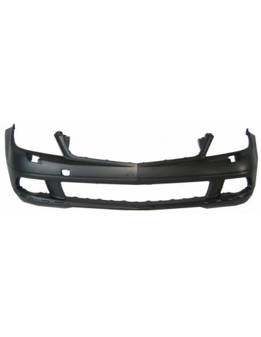 Front bumper class C W204 2007- elegance avantgarde with headlight washer holes Aftermarket Bumpers and accessories