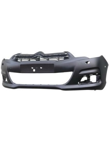 Front bumper Citroen C4 2010 onwards with headlight washer holes and sensors park Aftermarket Bumpers and accessories