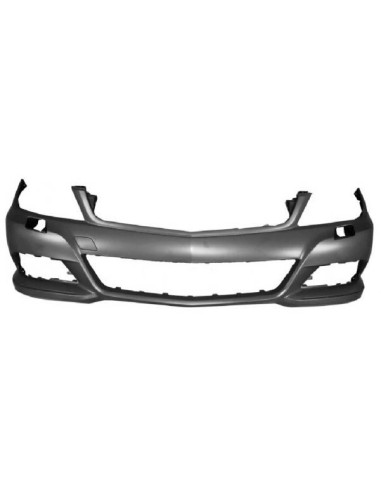 Front bumper class C W204 2011- with headlight washer holes elegance avantgarde Aftermarket Bumpers and accessories