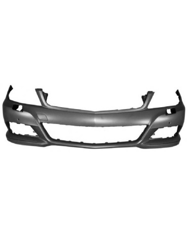 Front bumper Class C W204 2011- elegance avantgarde holes sensors and headlight washer Aftermarket Bumpers and accessories