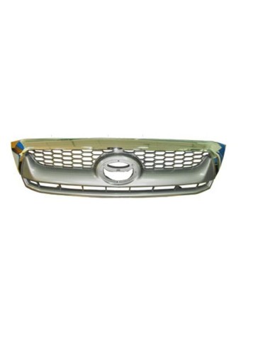 Mascarilla rejilla delantera toyota hilux 2008 al 2010 cromada silver