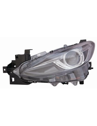 Headlight right front headlight ds4 led with engine for 3 2013 to 2016 black Aftermarket Lighting