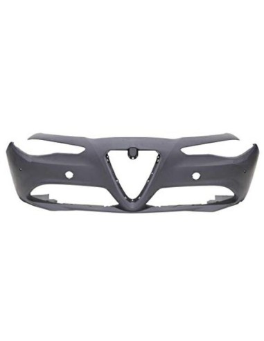 Front bumper primer with holes pdc for alfa giulia 2016 onwards Aftermarket Bumpers and accessories