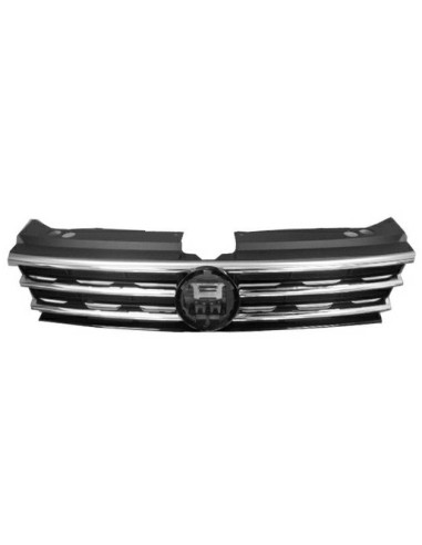 Bezel front grille with 3 chrome profiles for VW Tiguan 2016 onwards Aftermarket Bumpers and accessories