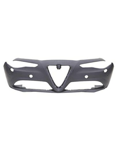 Front bumper primer with headlight washer holes PDC for alfa giulia 2016 onwards Aftermarket Bumpers and accessories