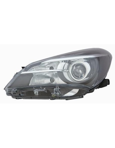 Faro delantera derecha para toyota yaris 2014 en mas parábola negra lenticolare