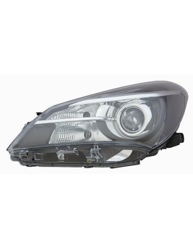 Right headlight for Toyota Yaris 2014 onwards parable lenticular black Aftermarket Lighting