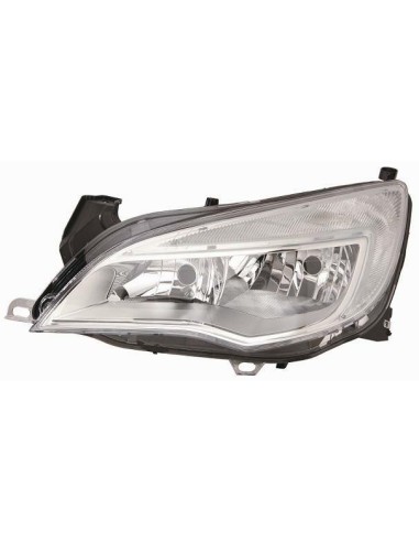 Headlight left front Opel Astra j 2009 onwards chrome parable Aftermarket Lighting