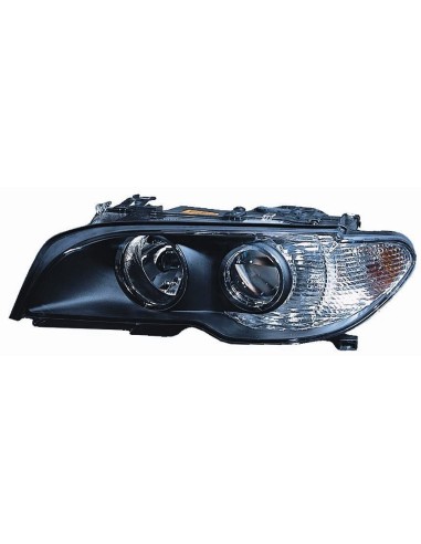 Faro anteriore destro per bmw serie 3 e46 coupe 2003 al 2006 nero fr.bian Aftermarket Illuminazione