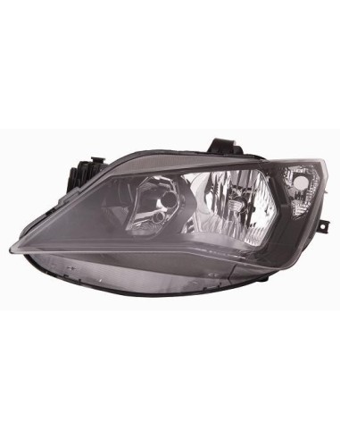 Headlight right front headlight for Seat Ibiza 2012 to 2016 h7/H7 black dish Aftermarket Lighting