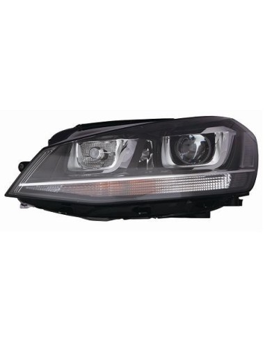 Headlight right front headlight for VW Golf 7 2012 onwards xenon dbl black Aftermarket Lighting