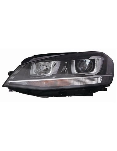 Projecteur projecteur gauche pour VW Golf 7 2012 en puis xenon dbl noir