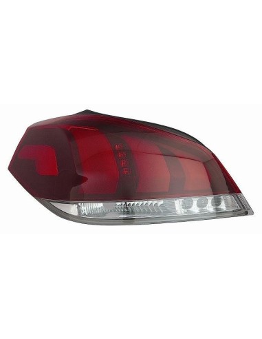 Fanale faro posteriore sinistro bianco-rosso per 508 2014 al 2017 berlina Aftermarket Illuminazione