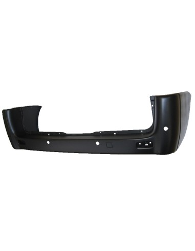 Rear Bumper Fascia jumpy expert 2007-- long pitch black with holes sensors Aftermarket Bumpers and accessories