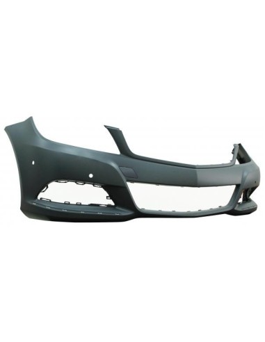 Front bumper class C W204 2011- elegance avantgarde with holes sensors park Aftermarket Bumpers and accessories