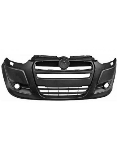 Front bumper primer with fog lights + headlight washer for fiat doblo 2009 to 2014 Aftermarket Bumpers and accessories