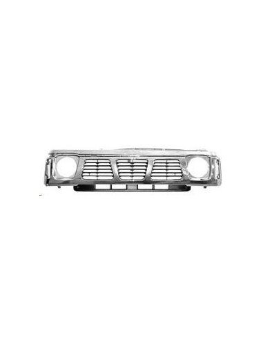 Black-chrome front grille mask for nissan patrol gr 988 to 1995 Aftermarket Bumpers and accessories