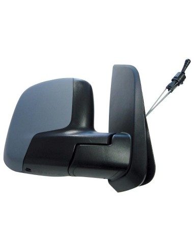 Espejo retrovisor izquierdo para Nemo fiorino qubo bipper 2008 en adelante Mecánico para pintar