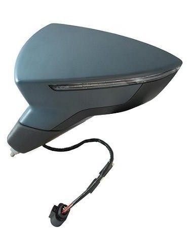 Left rearview mirror for Seat Leon 2012- Electric resealable arrow 8 pins