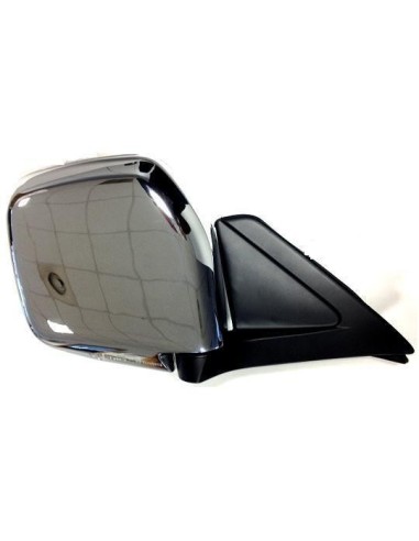Right manual rearview mirror for Mitsubishi l200 1996 to 2006 chrome