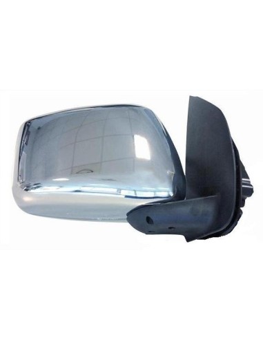 Manual right rearview mirror for nissan navara 2005 to 2007 large chrome model