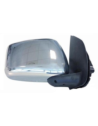 Manual de espejo retrovisor izquierdo para nissan navara 2005 a 2007 modelo grande cromado