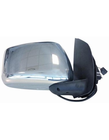 Espejo retrovisor izquierdo eléctrico para nissan navara 2005 a 2007 tapa cromada grande