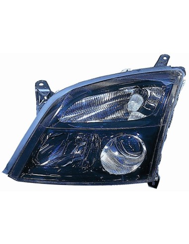Left headlight H7-H7 for opel Vectra C 2002 to 2005 Black reflector