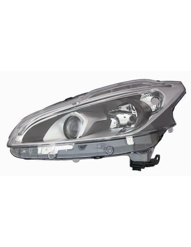 Faro delantero derecho 2H7 para 208 2015 en adelante con luz de conducción diurna LED P. Negro