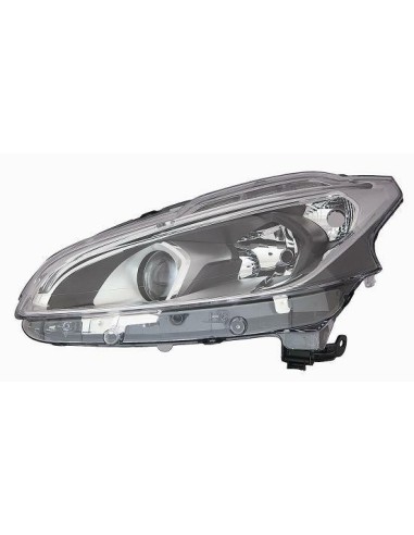 Right front headlight 2H7 for 208 2015 onwards with Led Daytime Running Light P. Black