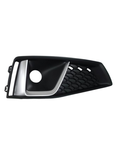 Right front grille with Silver holes for Audi A4 2015 onwards S-Line
