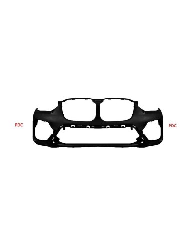 Front bumper primer with PDC park assist for BMW X3 g01 2018 onwards luxury