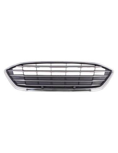 Grille screen gray front with chrome trim for the Ford Focus 2018-