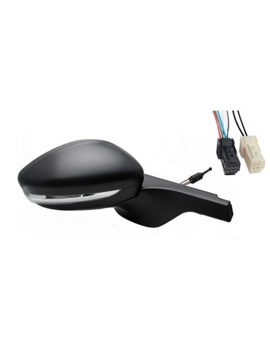 Black mechanical right rearview mirror for c3 2018 onwards 4 pin arrow