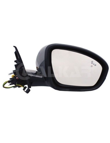Rear-view mirror sx for Talisman 2015- elect. Abb. 11 pin glossy black light arrow