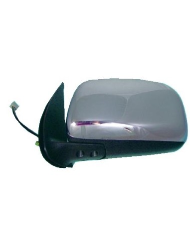 Left rearview mirror for Toyota Hilux 2005 to 2011 Chrome Manual