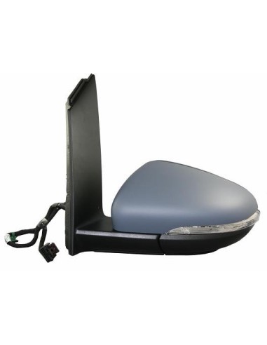 Black electric left rearview mirror re-sealable for vw touran 2010 onwards
