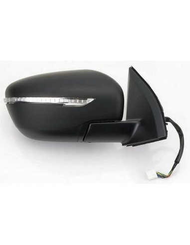 Black electric left rearview mirror for nissan qashqai 2014 onwards