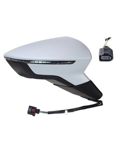 Thermal electric right rearview mirror to be painted for seat ibiza 2017 onwards