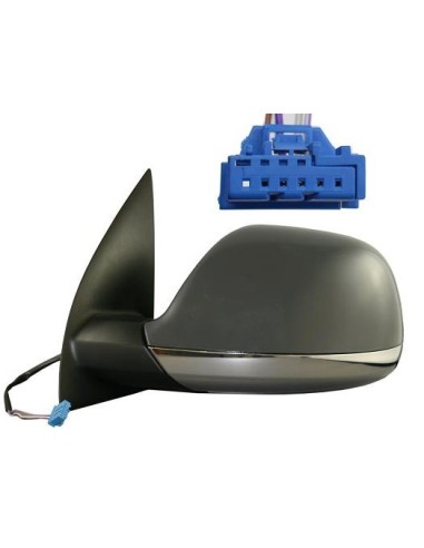 Espejo retrovisor eléctrico izquierdo para amarok 2010- antena gps base cromada