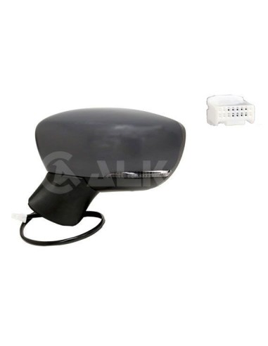 Thermal electric right rearview mirror to be painted for nissan micra 2017 onwards